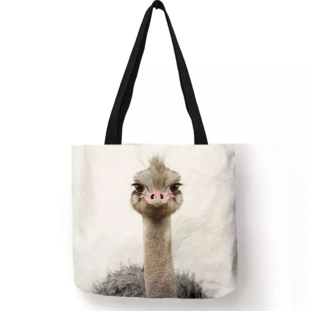 Eco-Friendly Folding Ostrich Tote Bag - Picture 1 of 13